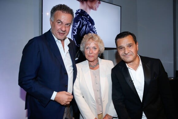 Jean Madar, Sophie Rochas et Philippe Bénacin - Soirée pour les 90 ans de la marque " Rochas" à Paris le 30 septembre 2015.