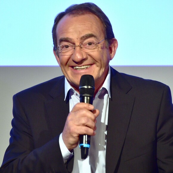 Exclusif - Jean-Pierre Pernaut lors de la conférence de presse de TF1 concernant la Coupe du monde de rugby à XV 2015 au siège de TF1 à Boulogne-Billancourt, le 2 juillet 2015.