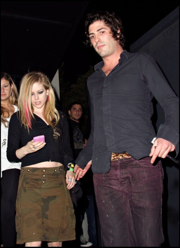 Brandon Davis et Avril Lavigne à Los Angeles en 2008