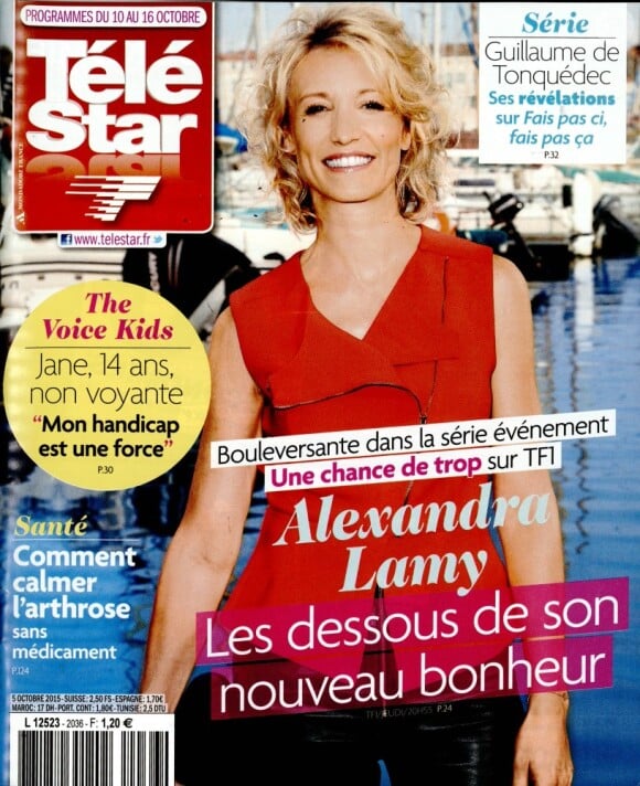 Magazine Télé Star en kiosques le 5 octobre 2015.