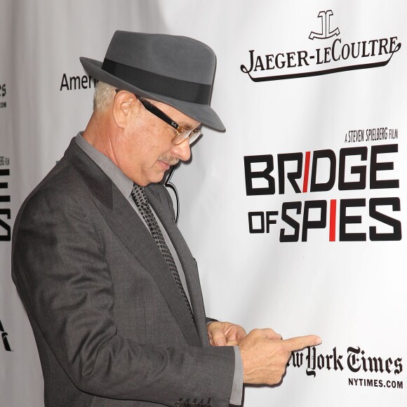 Tom Hanks à la première de "Bridge Of Spies" au 53e New York Film Festival, le 4 octobre 2015.