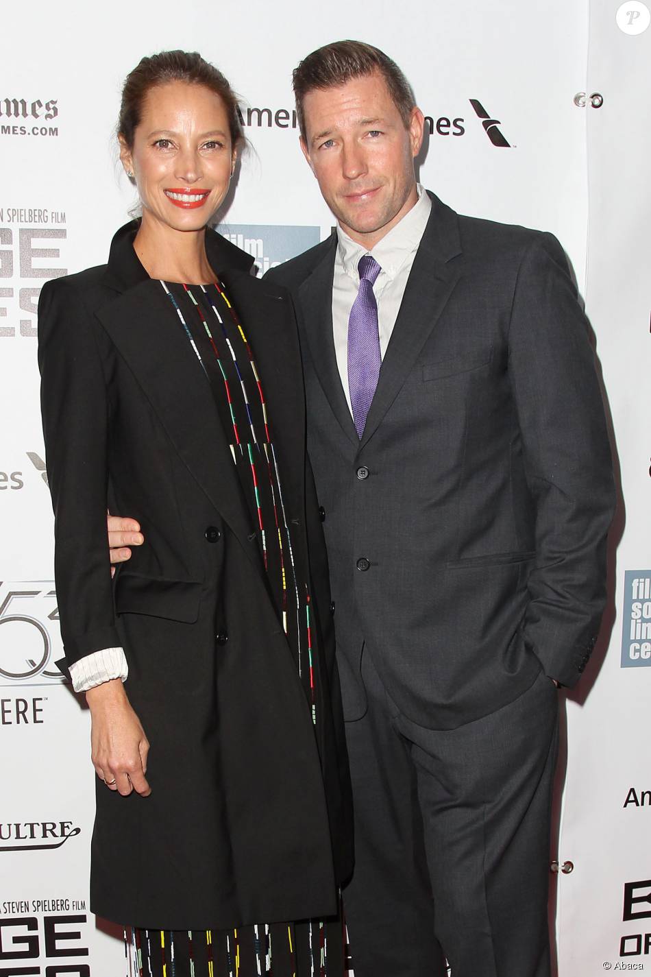 Films Et Séries Tv Avec Edward Burns Christy Turlington Burns et Edward Burns à la première de Bridge Of Spies  au 53e New York Film Festival, le 4 octobre 2015. - Purepeople