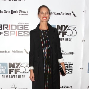 Christy Turlington Burns à la première de "Bridge Of Spies" au 53e New York Film Festival, le 4 octobre 2015.