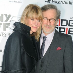 Steven Spielberg et Kate Capshaw à la première de "Bridge Of Spies" au 53e New York Film Festival, le 4 octobre 2015.