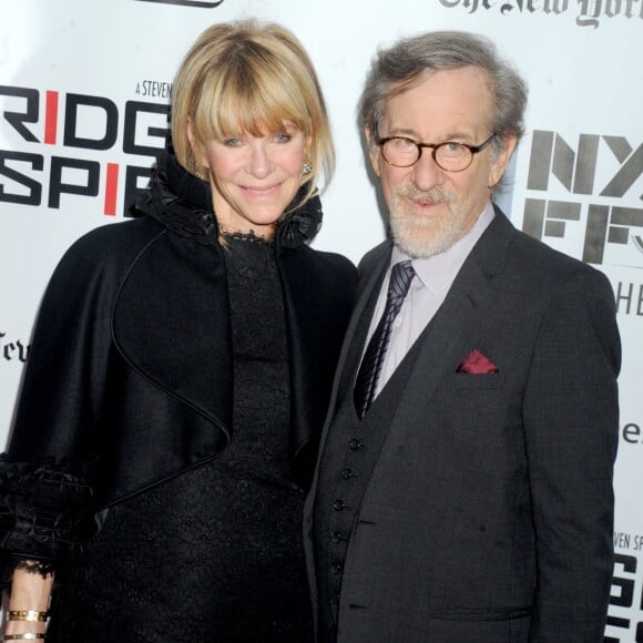 Steven Spielberg et Kate Capshaw à la première de "Bridge Of Spies" au 53e New York Film Festival, le 4 octobre 2015.
