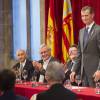 Le roi Felipe VI d'Espagne remettait le 2 octobre 2015 les prix Roi Jaime Ier lors d'une cérémonie à Valence