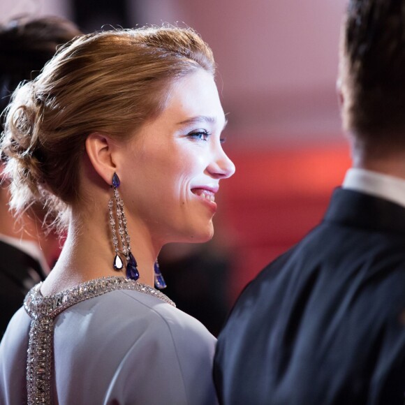Léa Seydoux - Montée des marches du film "The Lobster" lors du 68ème Festival International du Film de Cannes, le 15 mai 2015.