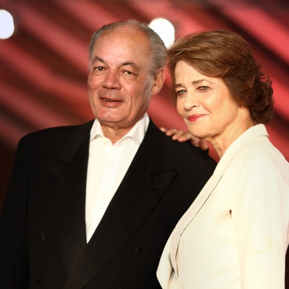 Charlotte Rampling et son compagnon Jean-Noël Tassez au 13e Festival International du Film de Marrakech, le 30 novembre 2013.