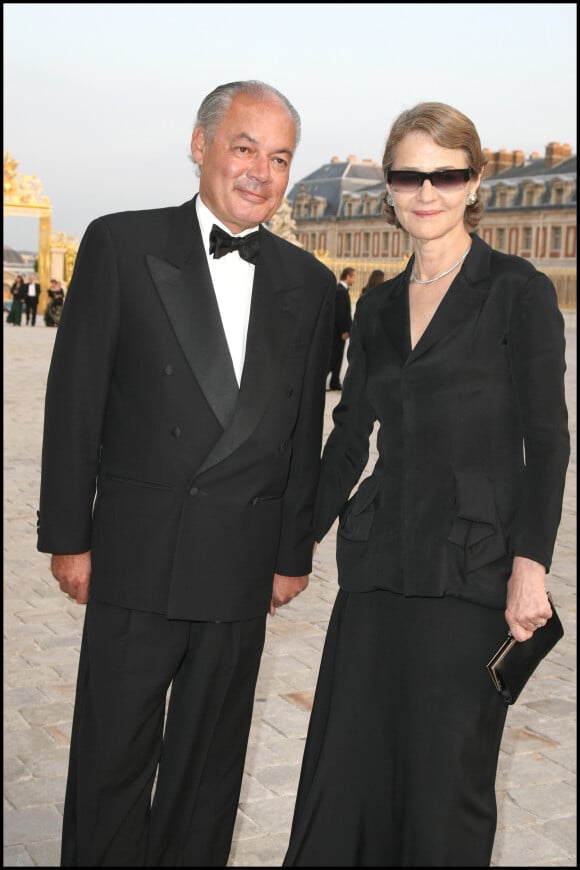 Charlotte Rampling et son compagnon Jean-Noël Tassez à Versailles le 21 septembre 2009.