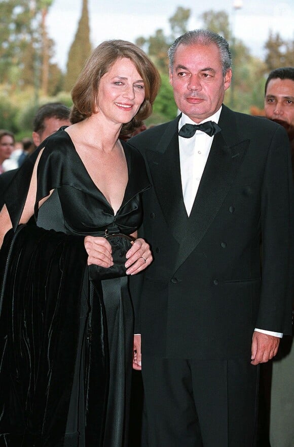 Charlotte Rampling et son compagnon Jean-Noël Tassez à Marrakech en 2001.