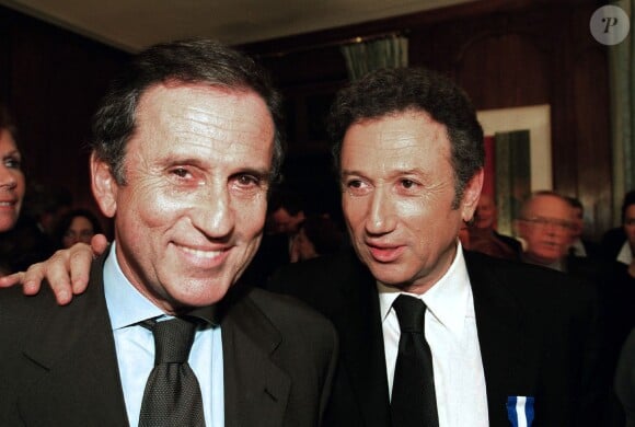 Jean Drucker et Michel Drucker en 2001.