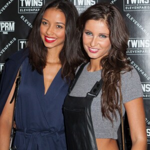 Flora Coquerel et Malika Menard assistent a l' After Fashion Week Party ELEVENPARIS au VIP Room a Paris, france, Le 8 Octobre 2015.