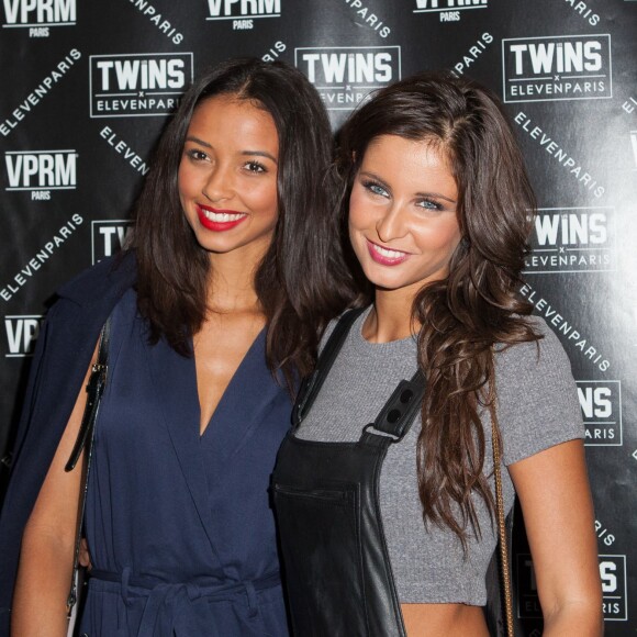 Flora Coquerel et Malika Menard assistent a l' After Fashion Week Party ELEVENPARIS au VIP Room a Paris, france, Le 8 Octobre 2015.