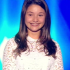 La jeune Emeline, dans The Voice Kids saison 2, le vendredi 9 octobre 2015 sur TF1.