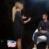 Loïc et Mélanie dans la salle du sursis, dans l'hebdo de Secret Story 9 sur TF1, le vendredi 9 octobre 2015.