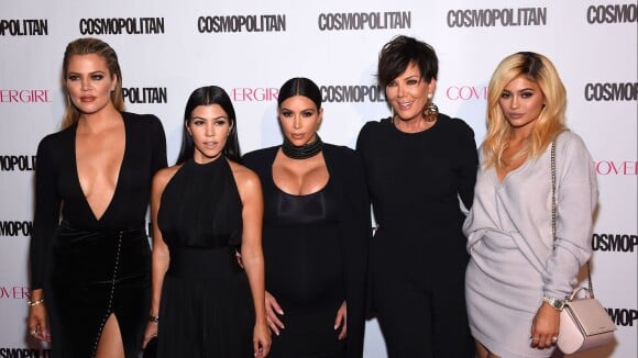 Khloe Kardashian, Kourtney Kardashian, Kim Kardashian, Kris Jenner & Kylie Jenner - Soirée du 50e anniversaire de Cosmopolitan, chez Ysabel, à Los Angeles, le 12 octobre 2015