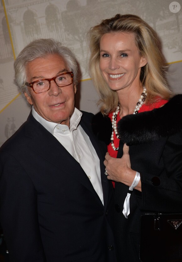 Jean-Daniel Lorieux et sa femme Laura Restelli_Brizard - Huitième édition du prix Meurice pour l'art contemporain à Paris, le 12 octobre 2015.