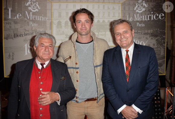 Christian de Laubadère, Louis-Marie de Castelbajac et Jean-Charles de Castelbajac - Huitième édition du prix Meurice pour l'art contemporain à Paris, le 12 octobre 2015.