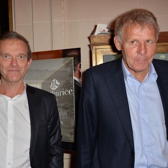 Frédéric Saldmann et Patrick Poivre d'Arvor - Huitième édition du prix Meurice pour l'art contemporain à Paris, le 12 octobre 2015.