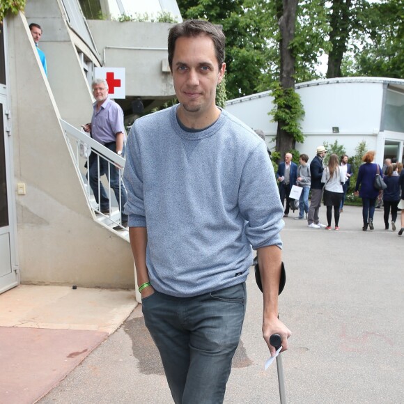 Grand Corps Malade au tournoi de tennis de Roland-Garros à Paris le 3 juin 2015.