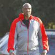 Lamar Odom se promène au Fryman Canyon Park à Studio City, le 25 février 2015.