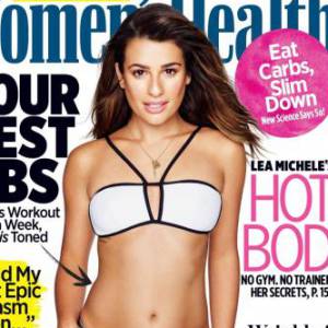 Lea Michele en couverture de Women's Health, novembre 2015