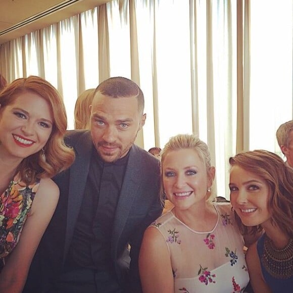 Jesse Williams et ses partenaires de Grey's Anatomy, sur Instagram. 2015