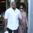 Kanye West et Kim Kardashian (enceinte) vont déjeuner au Cafe Habana à Malibu le 19 septembre 2015