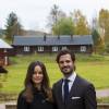 Le prince Carl Philip de Suède et la princesse Sofia en visite dans la province de Dalarna en octobre 2015