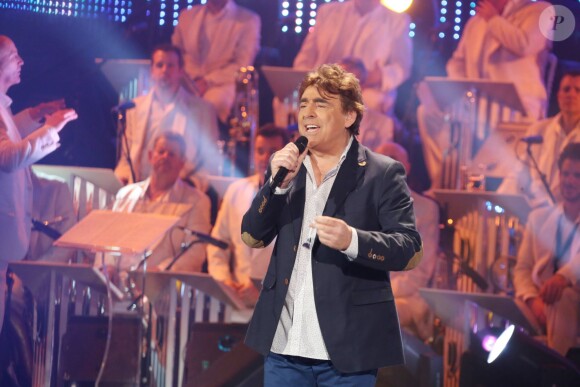 Exclusif - Claude Barzotti - Enregistrement de l'émission "Les Années Bonheur" à La Plaine Saint-Denis le 24 mars 2015.