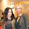 Exclusif - Fabienne Carat et Rebecca Hampton à l'inauguration de la nouvelle boutique Carmen Steffens à Cannes, le 13 décembre 2013.