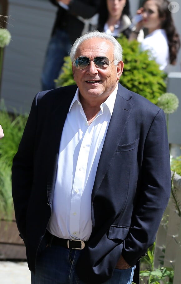 Dominique Strauss-Kahn aux Internationaux de France de tennis de Roland Garros le 30 mai 2015 à Paris