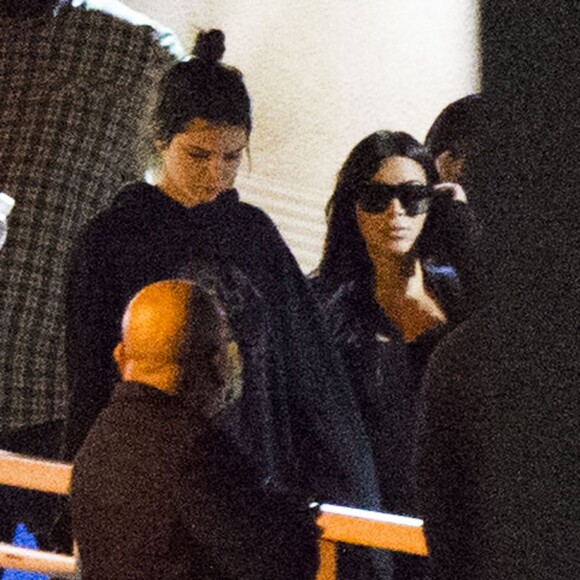 Kim Kardashian, Kendall Jenner, Malika Haqq et Kris Jenner à l'hôpital Sunrise de Las Vegas où est hospitalisé Lamar Odom, le 17 octobre2015