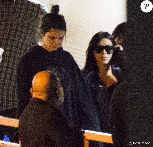 Kim Kardashian, Kendall Jenner, Malika Haqq et Kris Jenner à l'hôpital Sunrise de Las Vegas où est hospitalisé Lamar Odom, le 17 octobre2015
