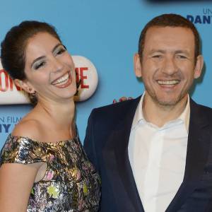 Dany Boon et sa femme Yaël - Avant-première du film "Supercondriaque" au Gaumont Opéra à Paris, le 24 février 2014.