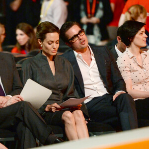 Angelina Jolie, Brad Pitt - Conférence pour la prévention contre les violences sexuelles lors des conflits. Londres, le 13 juin 2014