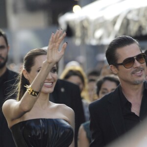 Angelina Jolie et Brad Pitt - Première du film Maleficient à Los Angeles, le 29 mai 2014.  Premiere of the new movie from Walt Disney Pictures MALEFICENT, held at the El Capitan Theatre, on May 28, 2014, in Los Angeles.29/05/2014 - Los Angeles