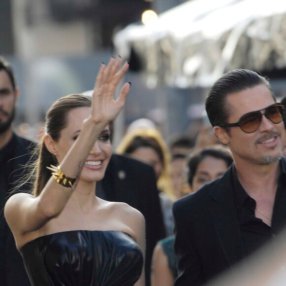 Angelina Jolie et Brad Pitt - Première du film Maleficient à Los Angeles, le 29 mai 2014.  Premiere of the new movie from Walt Disney Pictures MALEFICENT, held at the El Capitan Theatre, on May 28, 2014, in Los Angeles.29/05/2014 - Los Angeles