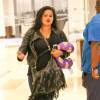 Liza Morales est allé rendre visite à son ex-mari et père de ses enfants Lamar Odom au Sunrise Hospital de Las Vegas, le 18 octobre 2015