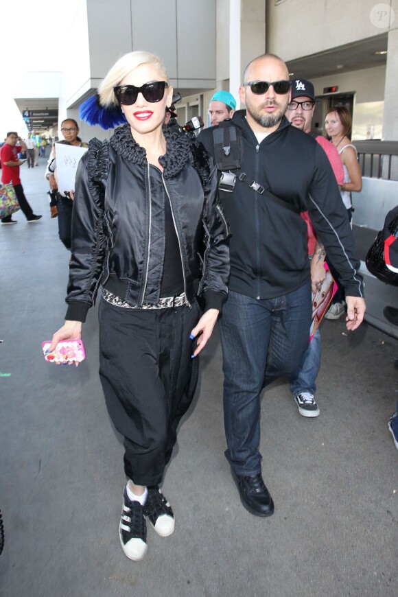Gwen Stefani à l'aéroport de Los Angeles le 18 octobre 2015.