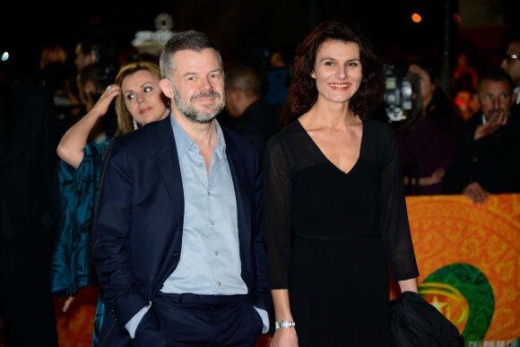 Eric Naulleau et sa femme au 12e festival international du film de Marrakech. Le 8 décembre 2012.