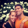 Novak Djokovic et son épouse Jelena - photo publiée le 10 juillet 2015