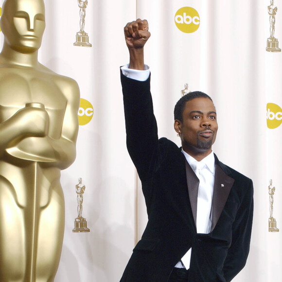 Chris Rock lors des Oscars 2005 qu'il animait pour la première fois.