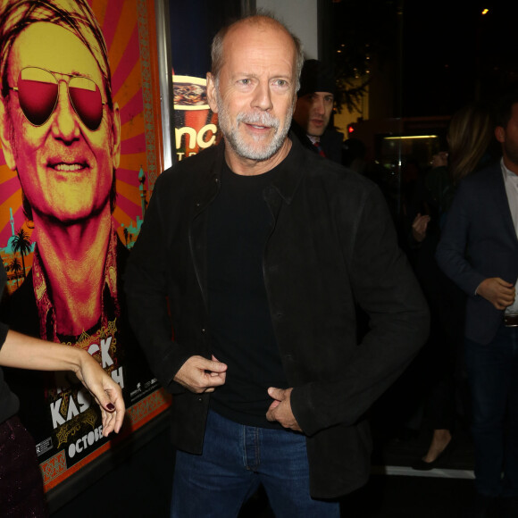 Bruce Willis à la première de 'Rock The Kasbah' à New York, le 19 octobre 2015