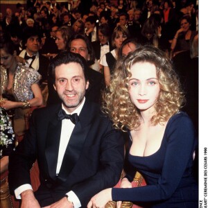 Daniel Auteuil et Emmanuelle Béart aux César en 1990.