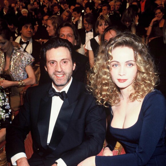 Daniel Auteuil et Emmanuelle Béart aux César en 1990.