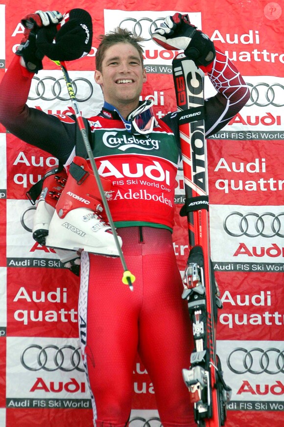Benjamin Raich victorieux à Adelboden, le 7 janvier 2006