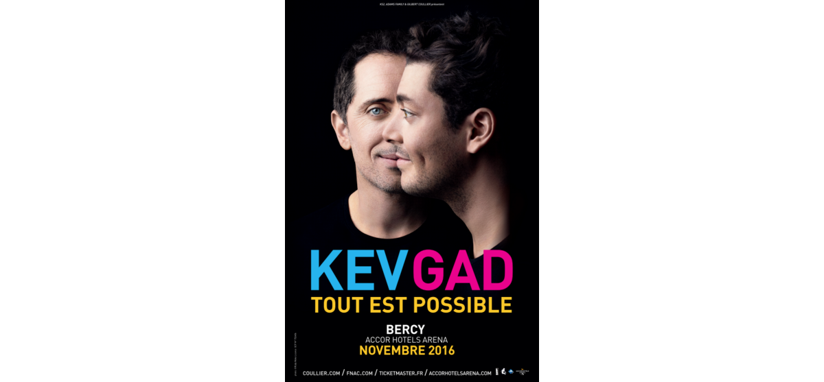 Photo : Affiche du spectacle Tout est possible avec Kev Adams et Gad