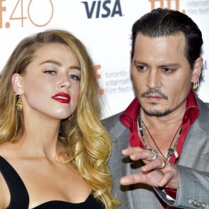 Johnny Depp et Amber Heard au Toronto International Film Festival le 14 septembre 2015.