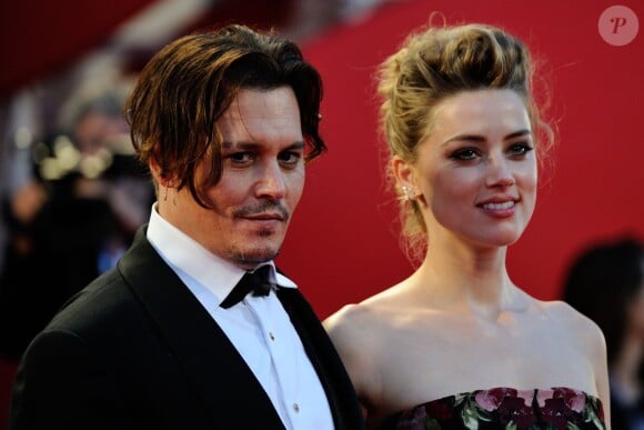 Johnny Depp et Amber Heard à Venise,le 5 septembre 2015